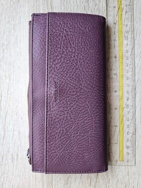 Matt & Nat Vegan Leather Fold-Over Wallet - Plum / Amethyst